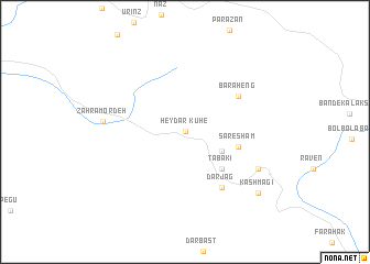 map of Kūh-e Ḩeydar